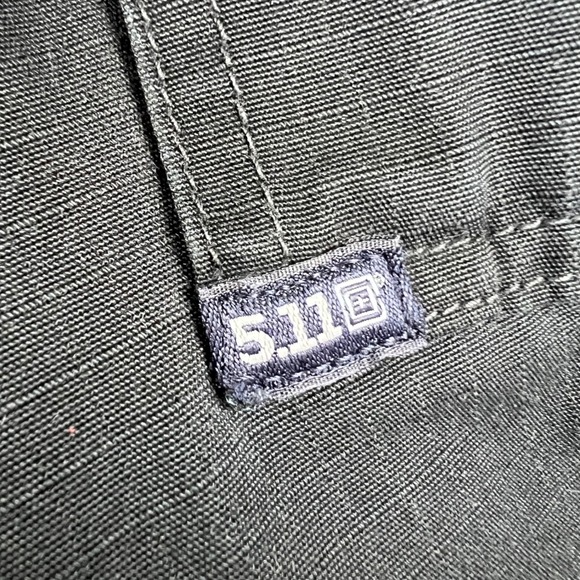 5.11 Tactical Series Women's Black Cargo Pants Size 12 Long Ripped Utility - Picture 16 of 16